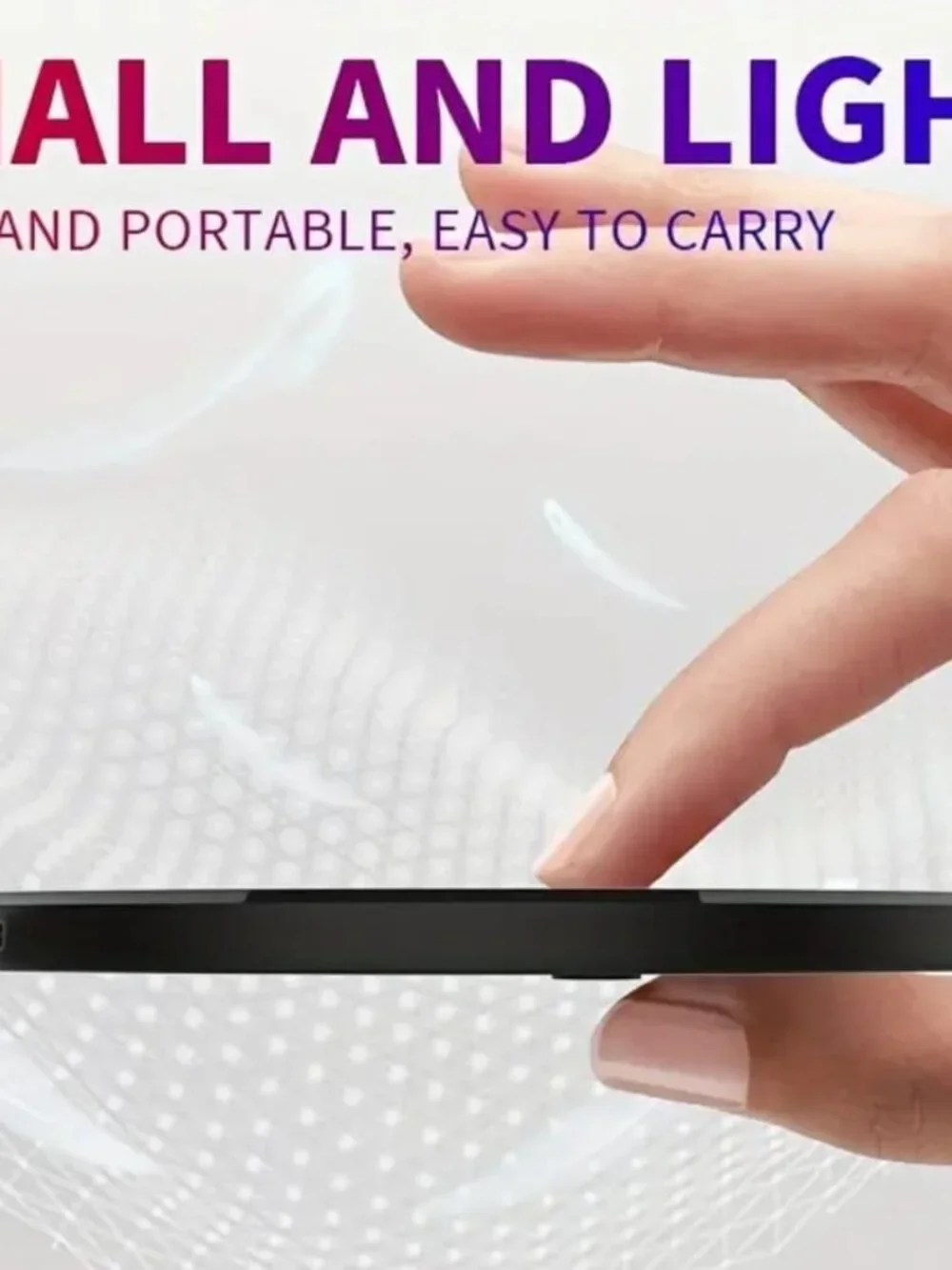 10W Wireless Charger Pad Stand Desktop Ultra-Thin Fast Charging Dock Station